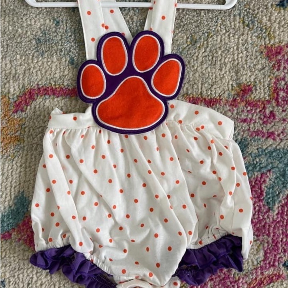 3T Clemson Sunsuit